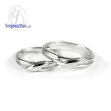 แหวนทองคำขาว แหวนคู่ แหวนแต่งงาน แหวนหมั้น - RC1246WG